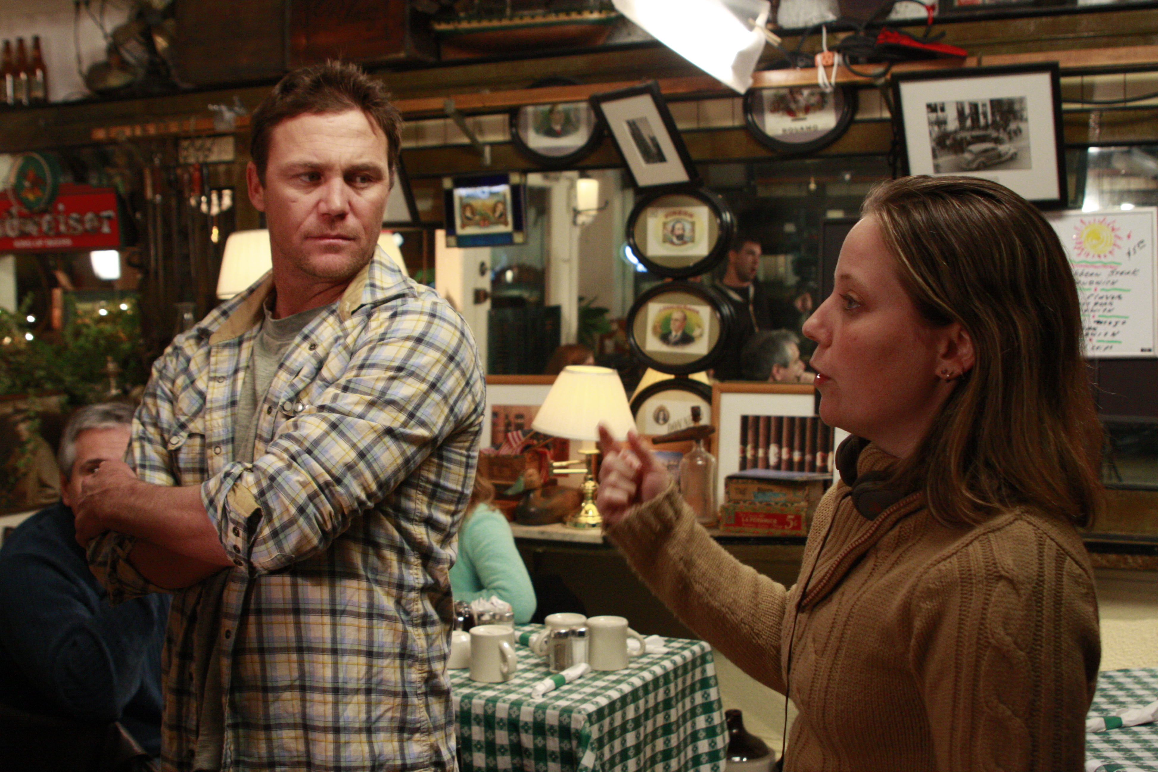 Francine Michelle directing on set